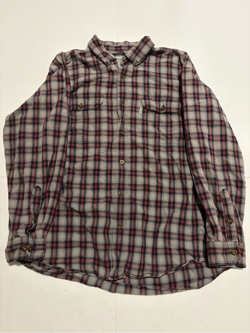 Carhartt Plaid Flannel Button Up Shirt XL